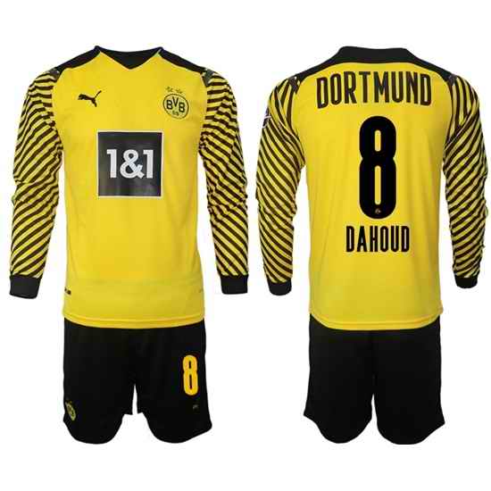 Men Borussia Dortmund Long Sleeve Soccer Jerseys 512